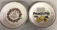 Cherry And Peach Pie Plates