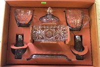 Early American 7 Piece Table Serving Set