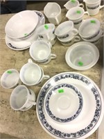 Corell And Pyrex, Corning Plates, Cups, Bowl,