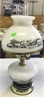Currier And Ives Student Lamp