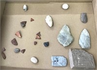 Indian Artifacts, Points, Stones, Bullet