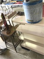 Metal Shelf, Stool, Chair, Wood Carving,