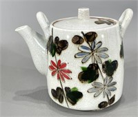 Hand Painted Tea Pot -Vintage -Needs Handle