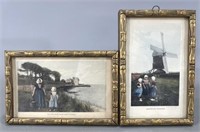 Small Vintage Framed Prints -Holland Scenes