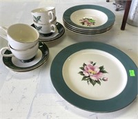 Plate, Bowls And Cups And Saucers