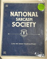 NATIONAL SARCASM SOCIETY METAL SIGN