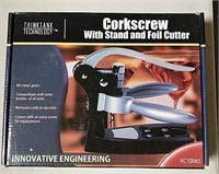 CORKSCREW WITH STAND AND FOIL CUTTER