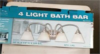 4 LIGHT BATH BAR