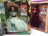 2 GONE WITH THE WIND BARBIE DOLLS