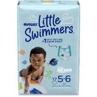 " As Is" Swim Diapers, Size 5-6 Large, Huggies