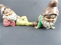 Lot of 2 Lawn Gnomes