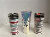 3 ct. - Travel Mugs & Cup