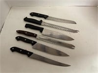6 ct. - Stainless Steel Kitchen Knives