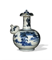Chinese Blue and White Jun Chi, 17th C#