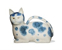 Chinese Blue and White Cat, 18th C#