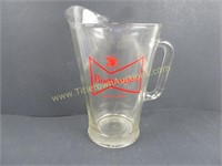 Glass Budweiser Pitcher 8" x 4"