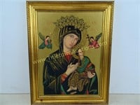 Religious Picture Framed 14" x 17 1/2"