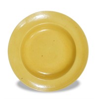 Chinese Yellow Glazed Plate, 18/19th C#