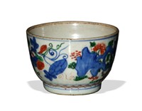 Chinese Blue & White Bowl w/ Colors, 17th C#