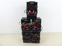Lot of 5 Be Free Sound Speakers