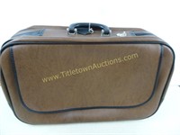 Vintage Suitcase 21" x  13" Broken Zipper Handle