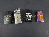 Lot of 4 Assorted Lighters