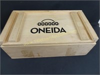 Wooden Sliding Top Oneida Box 14 1/5" x 8"