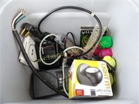 Tote of Assorted Electronics