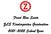 Front Row Seats - Kindergarten Graduation