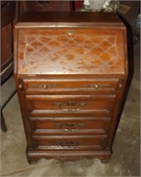 Small Vintage Drop Front Secretary 22" x 16" x 37"