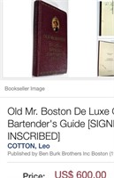 SW - 1935 OFFICIAL BARTENDER'S BOOK ($600 ON LINE)