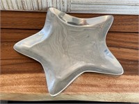 Mexican Pewter Star Serving Dish