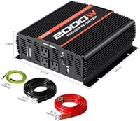 NEW 2000W Power Inverter 3 AC Outlets w/ Bluetooth