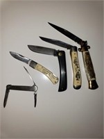 5 Knives Schrade, Case, Camillus