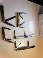 5 knives Bertram, Solingen, Scrade, J.A. Henckels