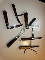 6 knives Camillus, Case XX, Barlow