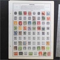 Denmark Stamps mostly Used collection to 1970s on