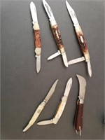 6 knives Marbels, Parker, Frost, Imperial