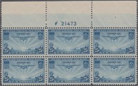 US Stamps #C20 & C21 Mint NH Plate Blocks of 6