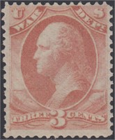 US Stamps #O85 Mint LH 3 cent War CV $275