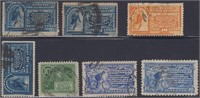 US Stamps #E1-E3, E5, E7-E9 Used on dealer CV $259