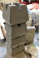 8" x 11" Concrete Deck Blocks w/ Misc Brick