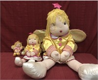 3 angel plush dolls.