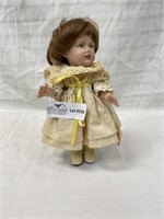 Kay Louise porcelain hand painted baby doll: 6”