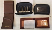 Wallets: 2 new coin sorting, 1 leather & 1 cowhide