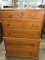 Kling solid maple 5 drawer dresser