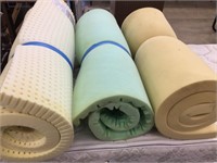 Three twin size foam  mattress pads