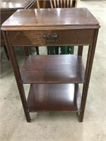 Vintage side  table.  28” tall