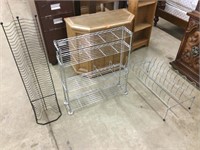 3 Metal storage racks