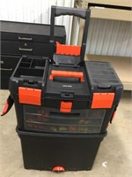 Black & Decker tool cart.  Doesn’t fasten